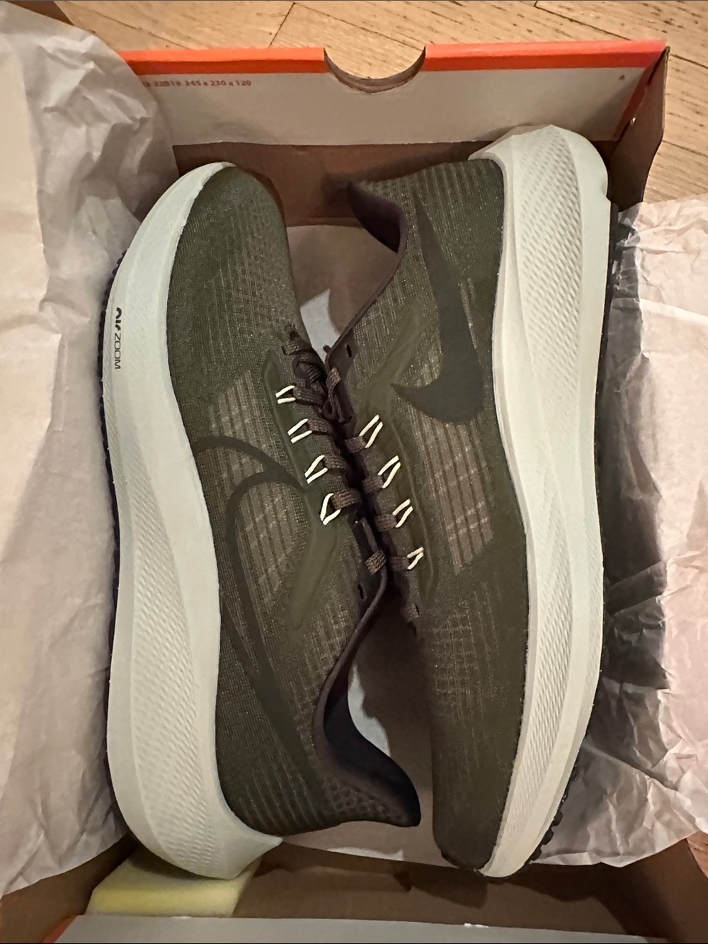 Nike Air Zoom Pegasus 39 in Cargo Khaki (Olive Green IMO) Running Sneaker -11.5